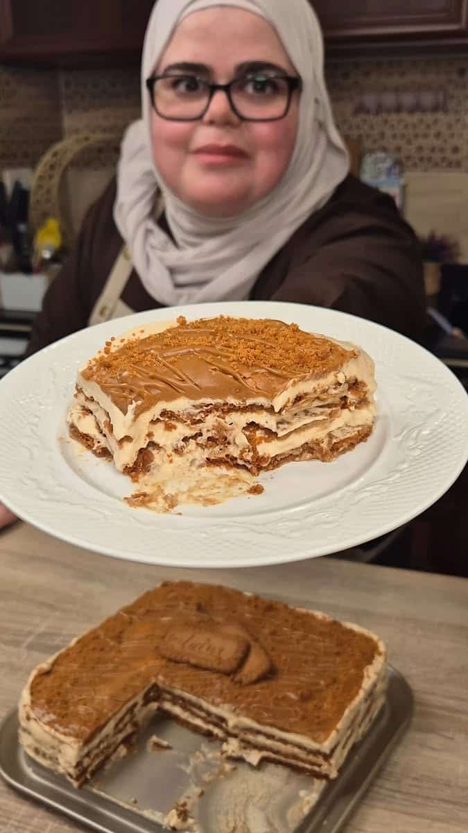 كيكة اللوتس الباردة